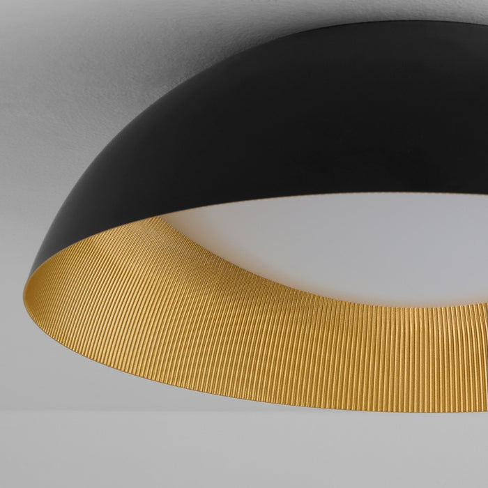 Myhouse Lighting Oxygen - 3-206-1550 - LED Ceiling Mount - Lucci - Black / Industrial Brass