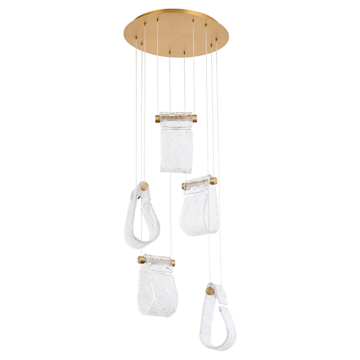 Myhouse Lighting Oxygen - 3-6102-40 - LED Pendant - Veer - Aged Brass