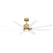 Myhouse Lighting Generation Lighting - 8FLSM65BBSD - 65"Ceiling Fan - Flera Smart 65 LED - Burnished Brass