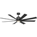 Myhouse Lighting Generation Lighting - 8FLSM65MBKD - 65"Ceiling Fan - Flera Smart 65 LED - Midnight Black