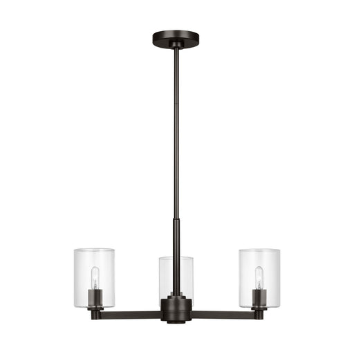 Myhouse Lighting Visual Comfort Studio - 3164203C-112 - Three Light Chandelier - Fullton - Midnight Black