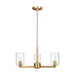 Myhouse Lighting Visual Comfort Studio - 3164203C-848 - Three Light Chandelier - Fullton - Satin Brass