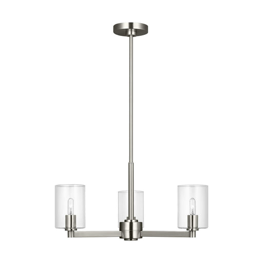 Myhouse Lighting Visual Comfort Studio - 3164203C-962 - Three Light Chandelier - Fullton - Brushed Nickel