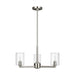 Myhouse Lighting Visual Comfort Studio - 3164203C-962 - Three Light Chandelier - Fullton - Brushed Nickel