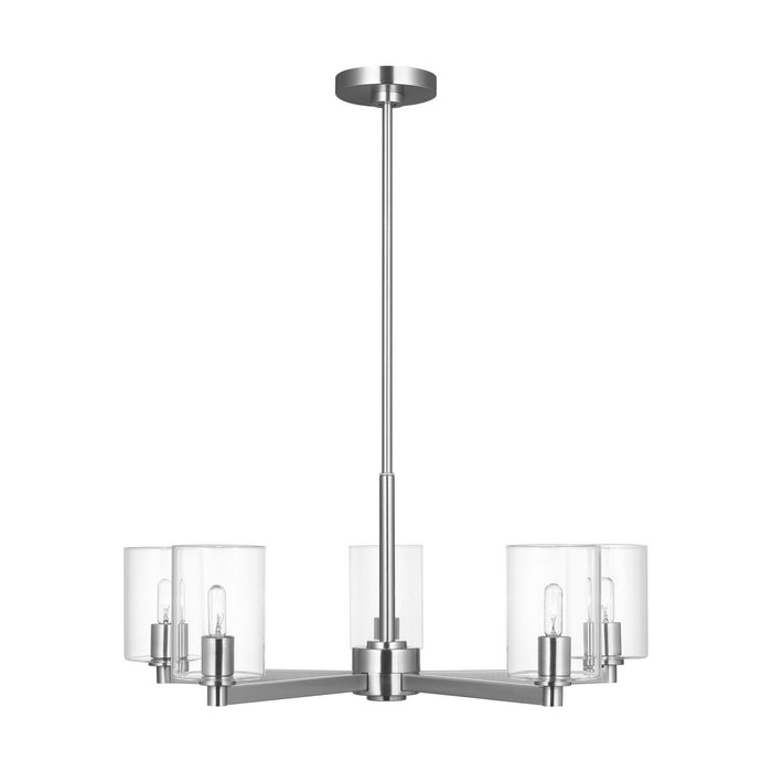 Myhouse Lighting Visual Comfort Studio - 3164205C-05 - Five Light Chandelier - Fullton - Chrome