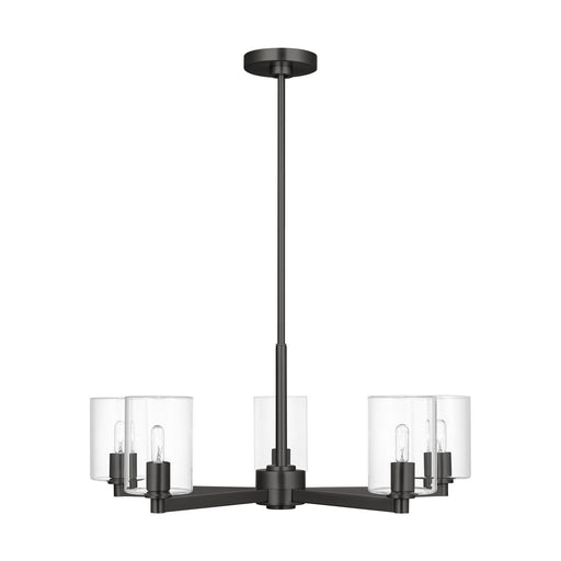 Myhouse Lighting Visual Comfort Studio - 3164205C-112 - Five Light Chandelier - Fullton - Midnight Black