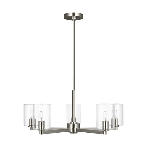 Myhouse Lighting Visual Comfort Studio - 3164205C-962 - Five Light Chandelier - Fullton - Brushed Nickel