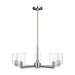 Myhouse Lighting Visual Comfort Studio - 3164205C-962 - Five Light Chandelier - Fullton - Brushed Nickel