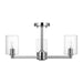 Myhouse Lighting Visual Comfort Studio - 7764203C-05 - Three Light Semi-Flush Mount - Fullton - Chrome