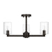 Myhouse Lighting Visual Comfort Studio - 7764203C-112 - Three Light Semi-Flush Mount - Fullton - Midnight Black