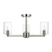 Myhouse Lighting Visual Comfort Studio - 7764203C-962 - Three Light Semi-Flush Mount - Fullton - Brushed Nickel