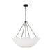 Myhouse Lighting Visual Comfort Studio - AC1163AI - Three Light Chandelier - Stassi - Aged Iron