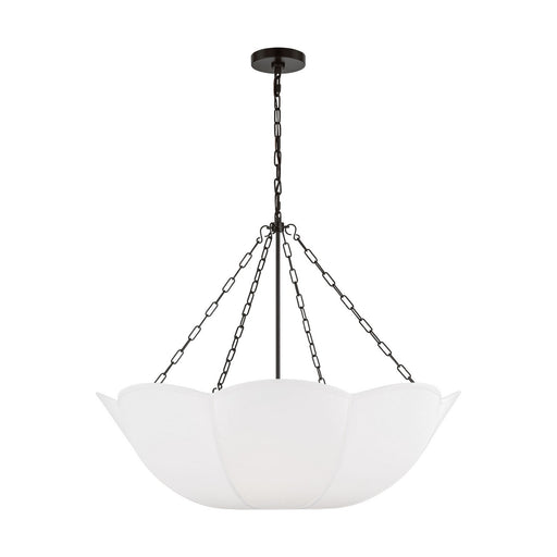 Myhouse Lighting Visual Comfort Studio - AC1174AI - Four Light Chandelier - Stassi - Aged Iron