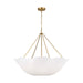 Myhouse Lighting Visual Comfort Studio - AC1174BBS - Four Light Chandelier - Stassi - Burnished Brass