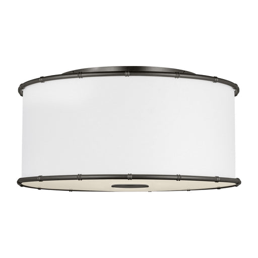 Myhouse Lighting Visual Comfort Studio - AF1182AI - Two Light Flush Mount - Aldric - Aged Iron
