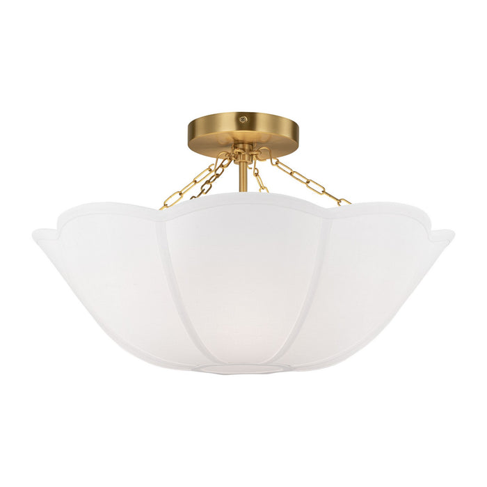 Myhouse Lighting Visual Comfort Studio - AF1212BBS - Two Light Semi Flush Mount - Stassi - Burnished Brass