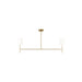 Myhouse Lighting Visual Comfort Studio - BC1012BBS - Two Light Linear Chandelier - Key - Burnished Brass