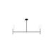 Myhouse Lighting Visual Comfort Studio - BC1012MBK - Two Light Linear Chandelier - Key - Midnight Black