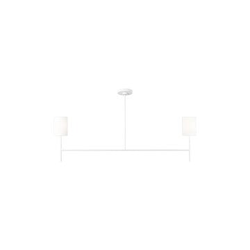 Myhouse Lighting Visual Comfort Studio - BC1012MWT - Two Light Linear Chandelier - Key - Matte White