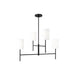 Myhouse Lighting Visual Comfort Studio - BC1024MBK - Four Light Chandelier - Key - Midnight Black