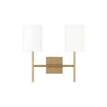 Myhouse Lighting Visual Comfort Studio - BW1012BBS - Two Light Wall Sconce - Key - Burnished Brass