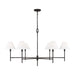 Myhouse Lighting Visual Comfort Studio - CC1786AI - Six Light Chandelier - Ridgewood - Aged Iron
