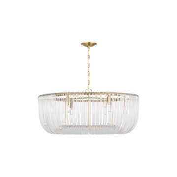 Myhouse Lighting Visual Comfort Studio - CP1466BBS - Six Light Pendant - Pierce - Burnished Brass