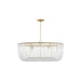 Myhouse Lighting Visual Comfort Studio - CP1466BBS - Six Light Pendant - Pierce - Burnished Brass