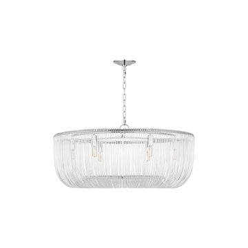 Myhouse Lighting Visual Comfort Studio - CP1466PN - Six Light Pendant - Pierce - Polished Nickel