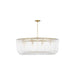 Myhouse Lighting Visual Comfort Studio - CP14710BBS - Ten Light Pendant - Pierce - Burnished Brass