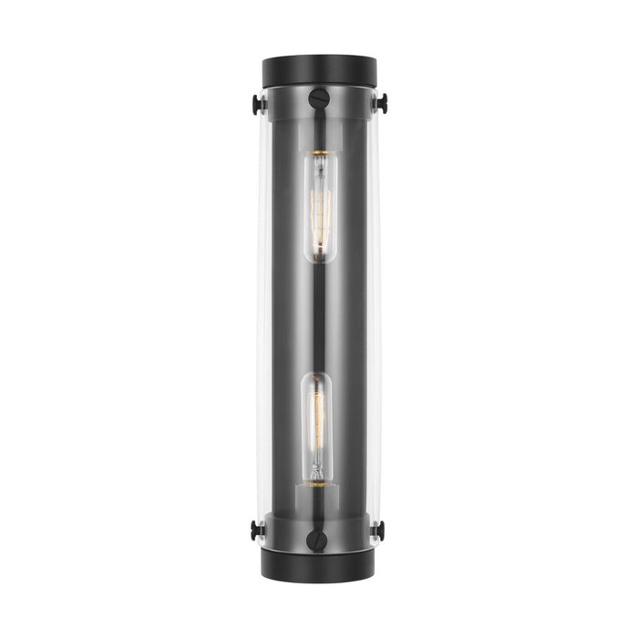 Myhouse Lighting Visual Comfort Studio - CW1002AI - Two Light Vanity - Garrett - Aged Iron