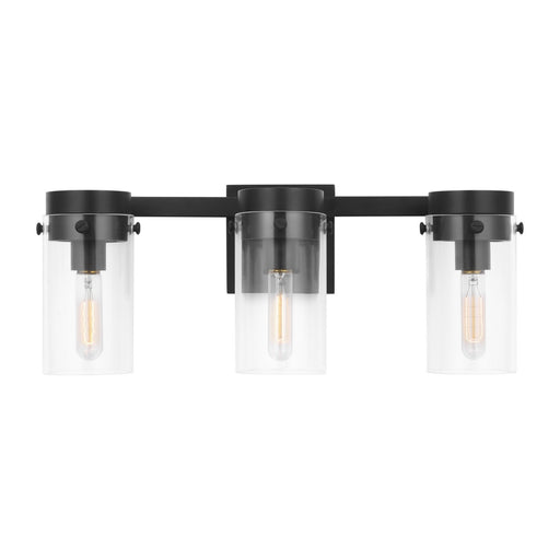 Myhouse Lighting Visual Comfort Studio - CW1003AI - Three Light Vanity - Garrett - Aged Iron