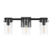 Myhouse Lighting Visual Comfort Studio - CW1003AI - Three Light Vanity - Garrett - Aged Iron