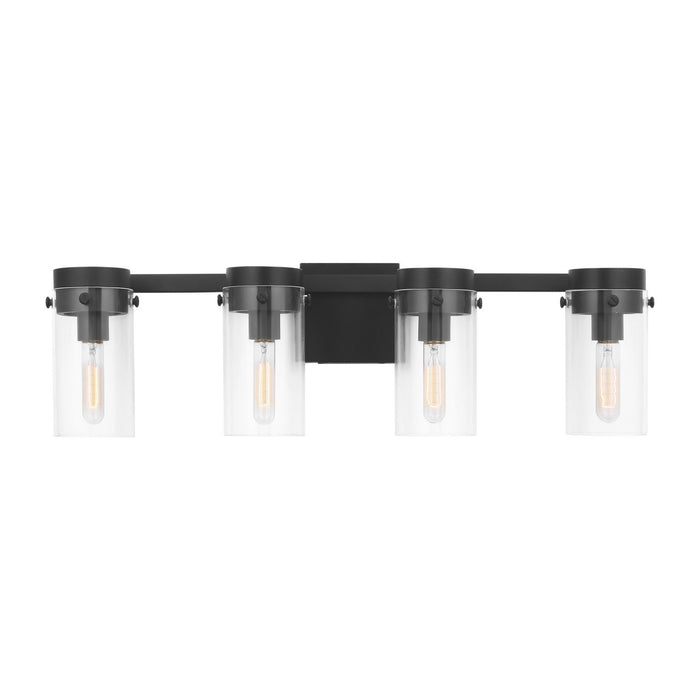 Myhouse Lighting Visual Comfort Studio - CW1004AI - Three Light Vanity - Garrett - Aged Iron