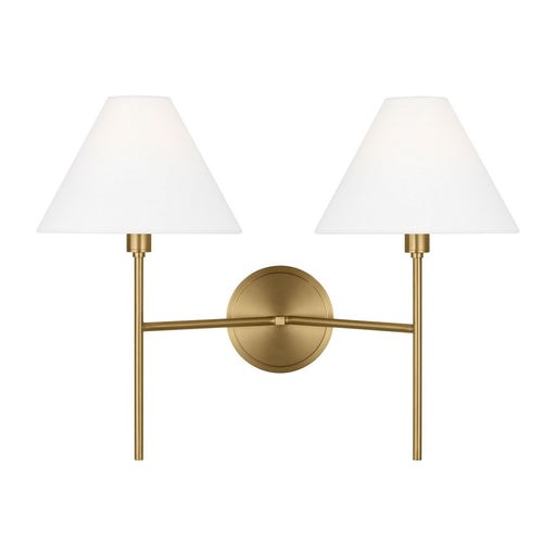 Myhouse Lighting Visual Comfort Studio - CW1382BBS - Two Light Wall Sconce - Ridgewood - Burnished Brass