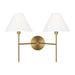 Myhouse Lighting Visual Comfort Studio - CW1382BBS - Two Light Wall Sconce - Ridgewood - Burnished Brass