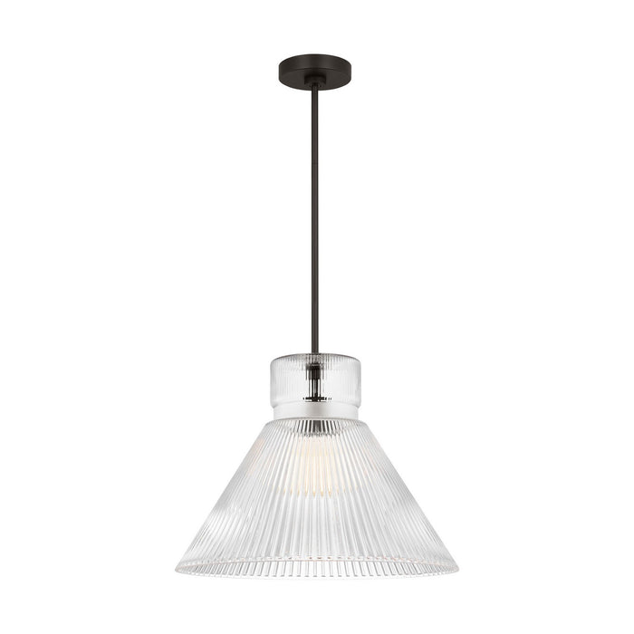 Myhouse Lighting Visual Comfort Studio - DJP1201MBK - One Light Pendant - Liouet - Midnight Black
