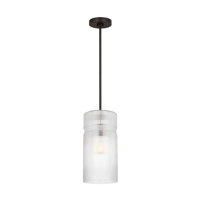 Myhouse Lighting Visual Comfort Studio - DJP1211MBK - One Light Pendant - Liouet - Midnight Black