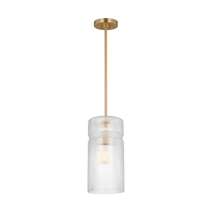 Myhouse Lighting Visual Comfort Studio - DJP1211SB - One Light Pendant - Liouet - Satin Brass