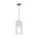 Myhouse Lighting Visual Comfort Studio - DJP1211SB - One Light Pendant - Liouet - Satin Brass