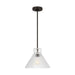 Myhouse Lighting Visual Comfort Studio - DJP1221MBK - One Light Pendant - Liouet - Midnight Black