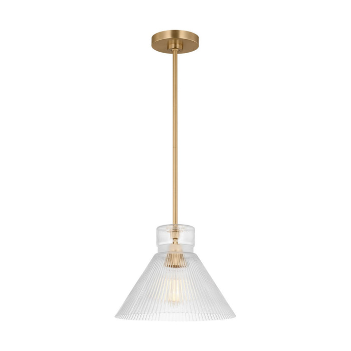 Myhouse Lighting Visual Comfort Studio - DJP1221SB - One Light Pendant - Liouet - Satin Brass