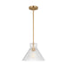 Myhouse Lighting Visual Comfort Studio - DJP1221SB - One Light Pendant - Liouet - Satin Brass