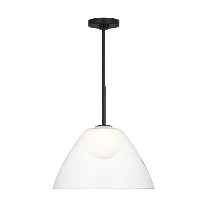 Myhouse Lighting Visual Comfort Studio - DJP1251MBK - One Light Pendant - Suma - Midnight Black