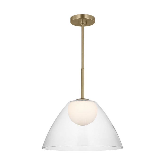 Myhouse Lighting Visual Comfort Studio - DJP1251SB - One Light Pendant - Suma - Satin Brass