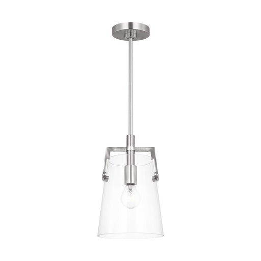 Myhouse Lighting Visual Comfort Studio - DJP1261BS - One Light Pendant - Crofton - Brushed Nickel