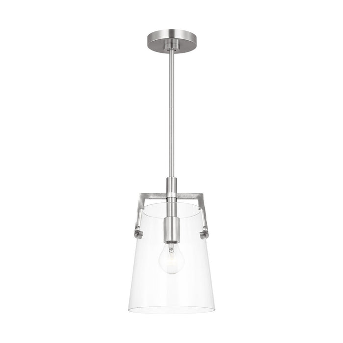 Myhouse Lighting Visual Comfort Studio - DJP1261BS - One Light Pendant - Crofton - Brushed Nickel