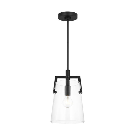 Myhouse Lighting Visual Comfort Studio - DJP1261MBK - One Light Pendant - Crofton - Midnight Black