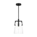 Myhouse Lighting Visual Comfort Studio - DJP1261MBK - One Light Pendant - Crofton - Midnight Black