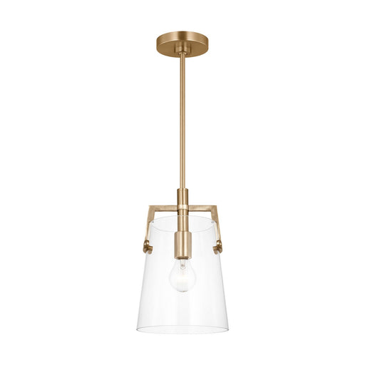Myhouse Lighting Visual Comfort Studio - DJP1261SB - One Light Pendant - Crofton - Satin Brass